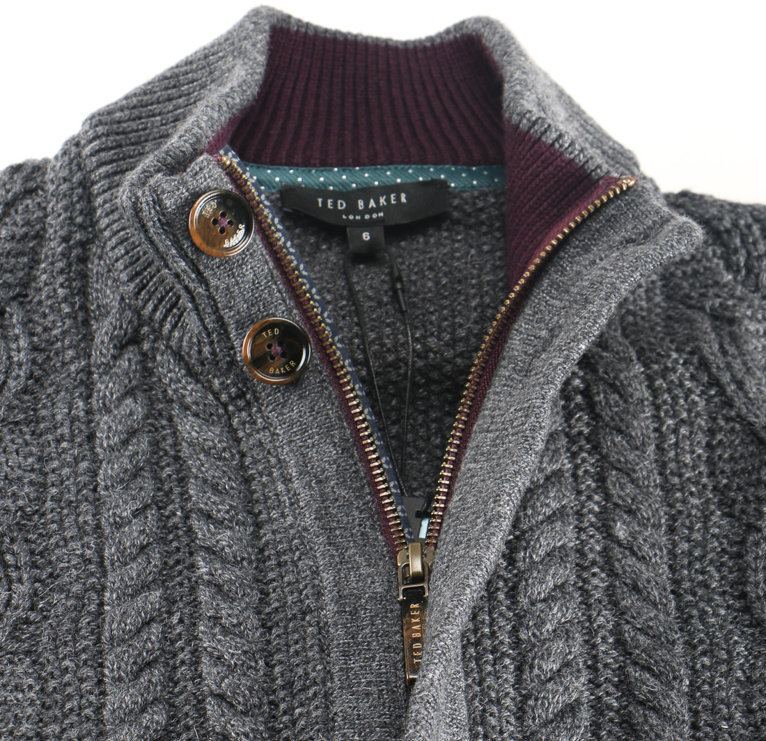 Ted Baker Zippered Cardigan Sweater