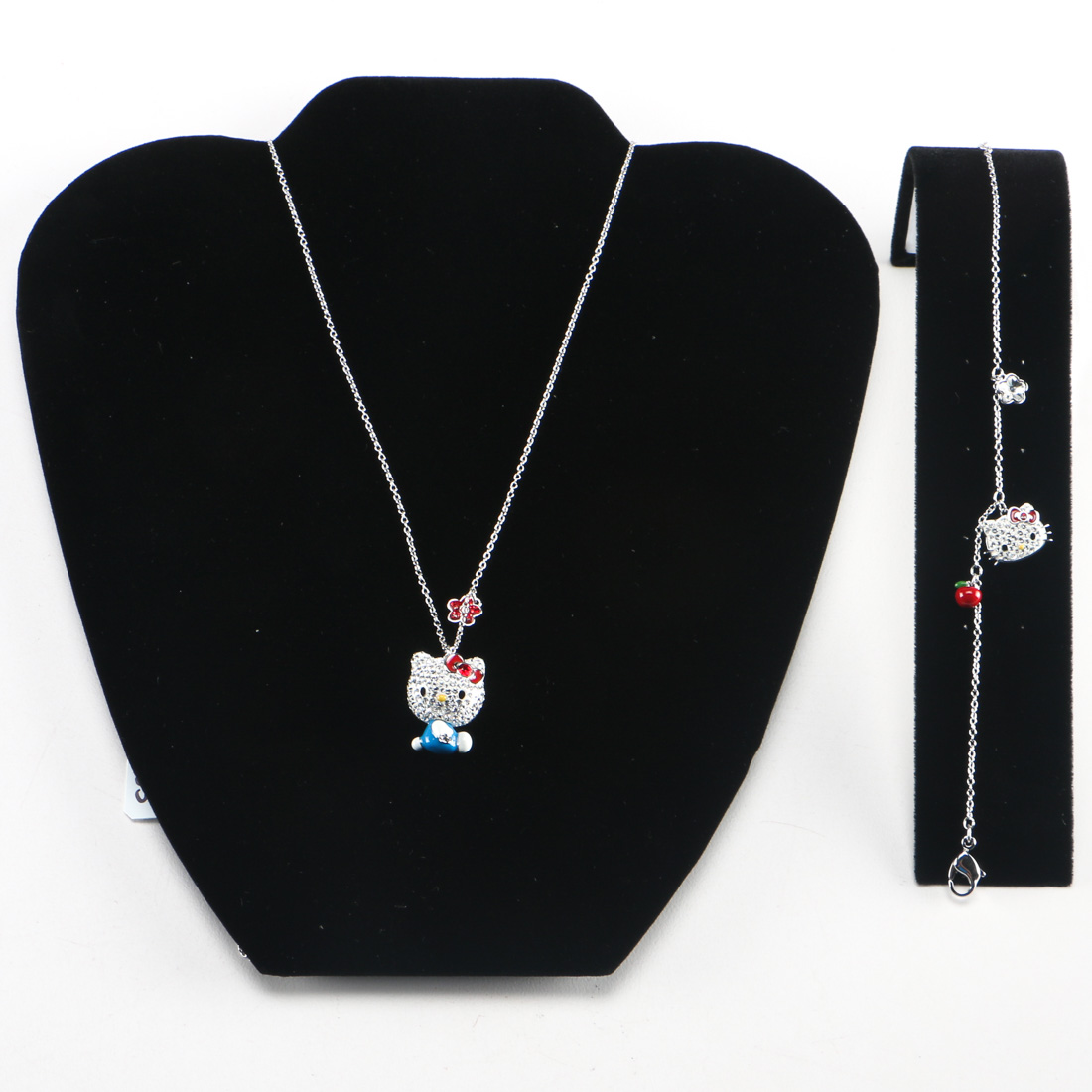 Swarovski Hello Kitty Necklace and Bracelet