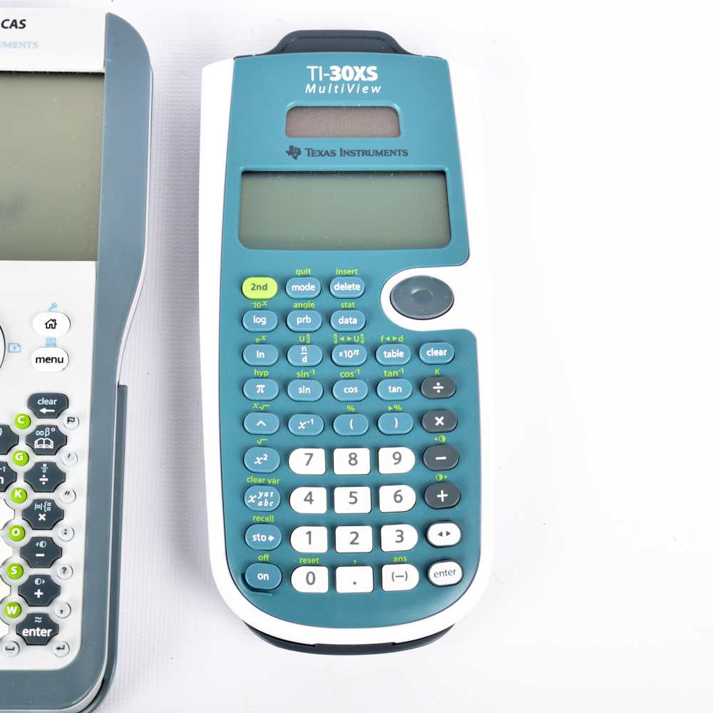 Assortment of Texas Instruments Graphing Calculators