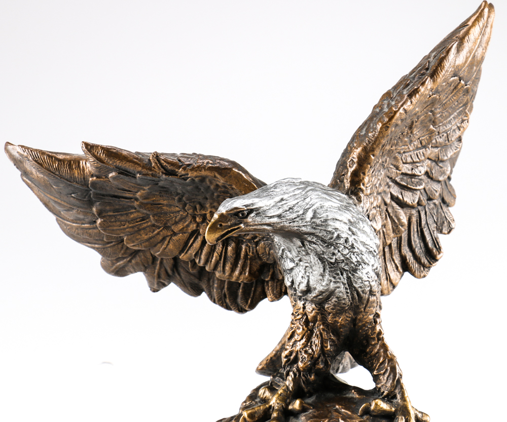Ceramic Bald Eagle Figurine