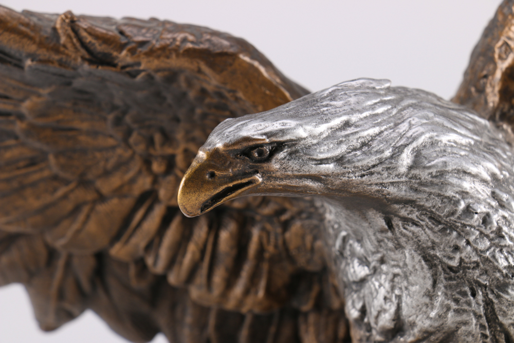 Ceramic Bald Eagle Figurine