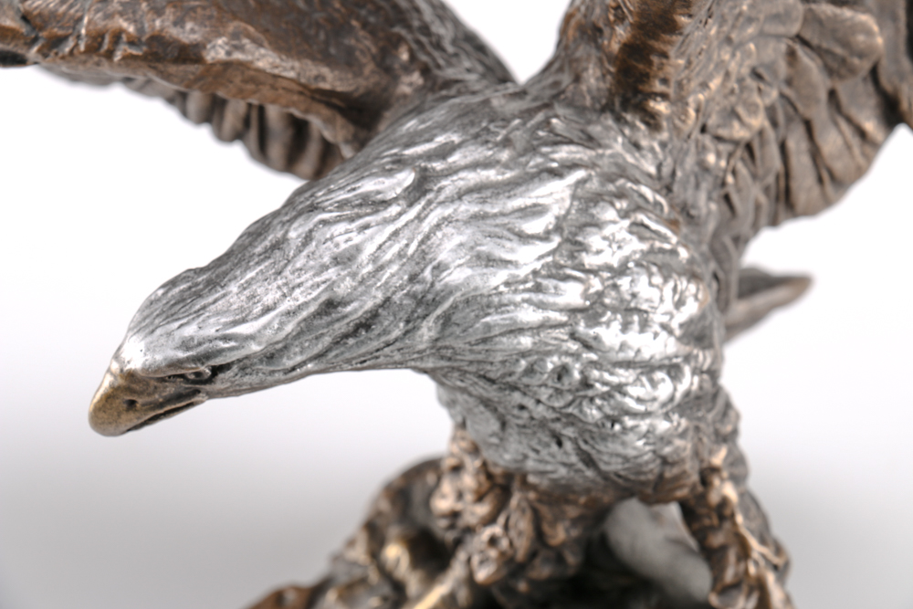 Ceramic Bald Eagle Figurine