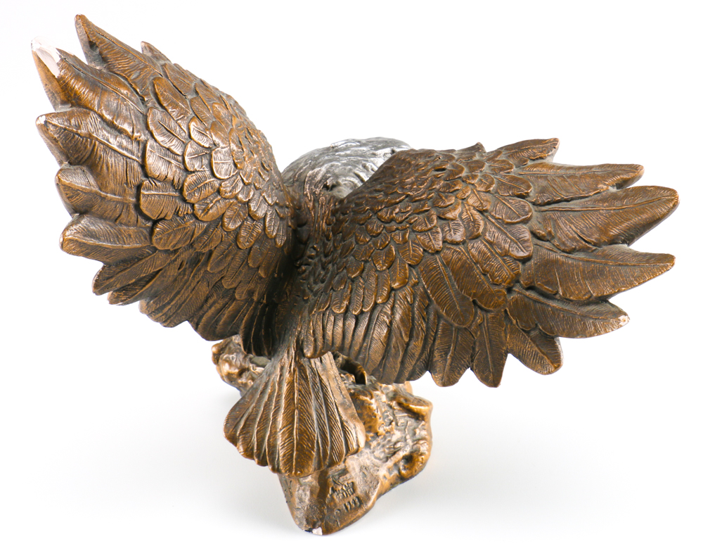 Ceramic Bald Eagle Figurine