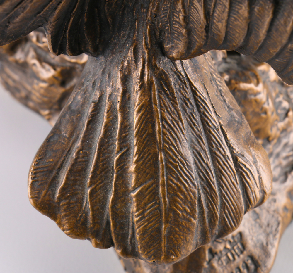 Ceramic Bald Eagle Figurine