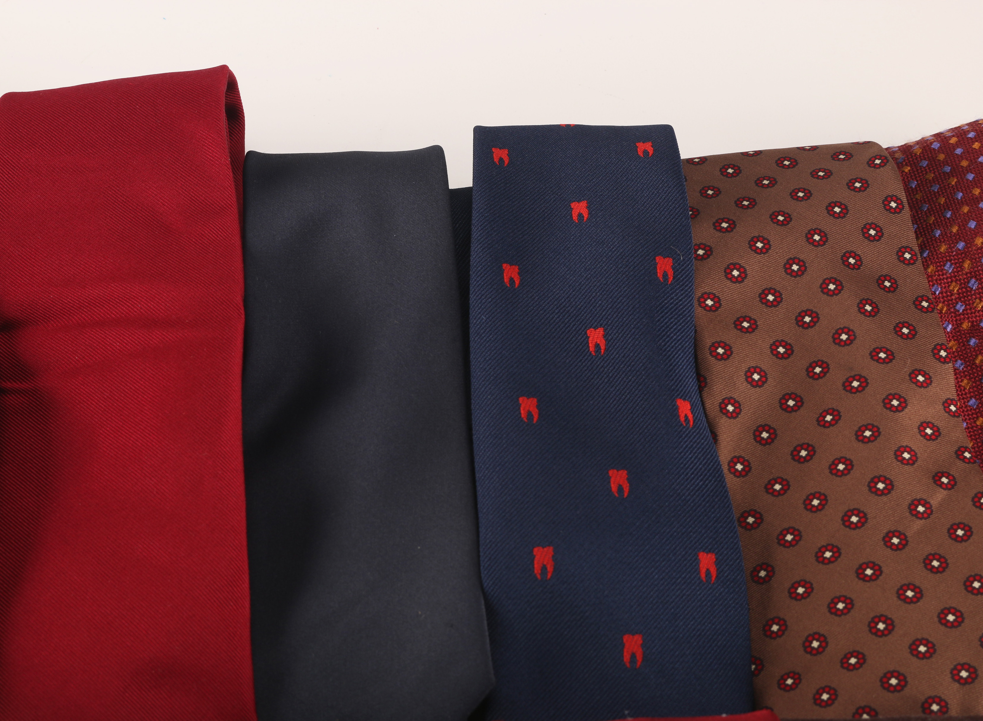 Assortment of Neckties Including Oscar De La Renta