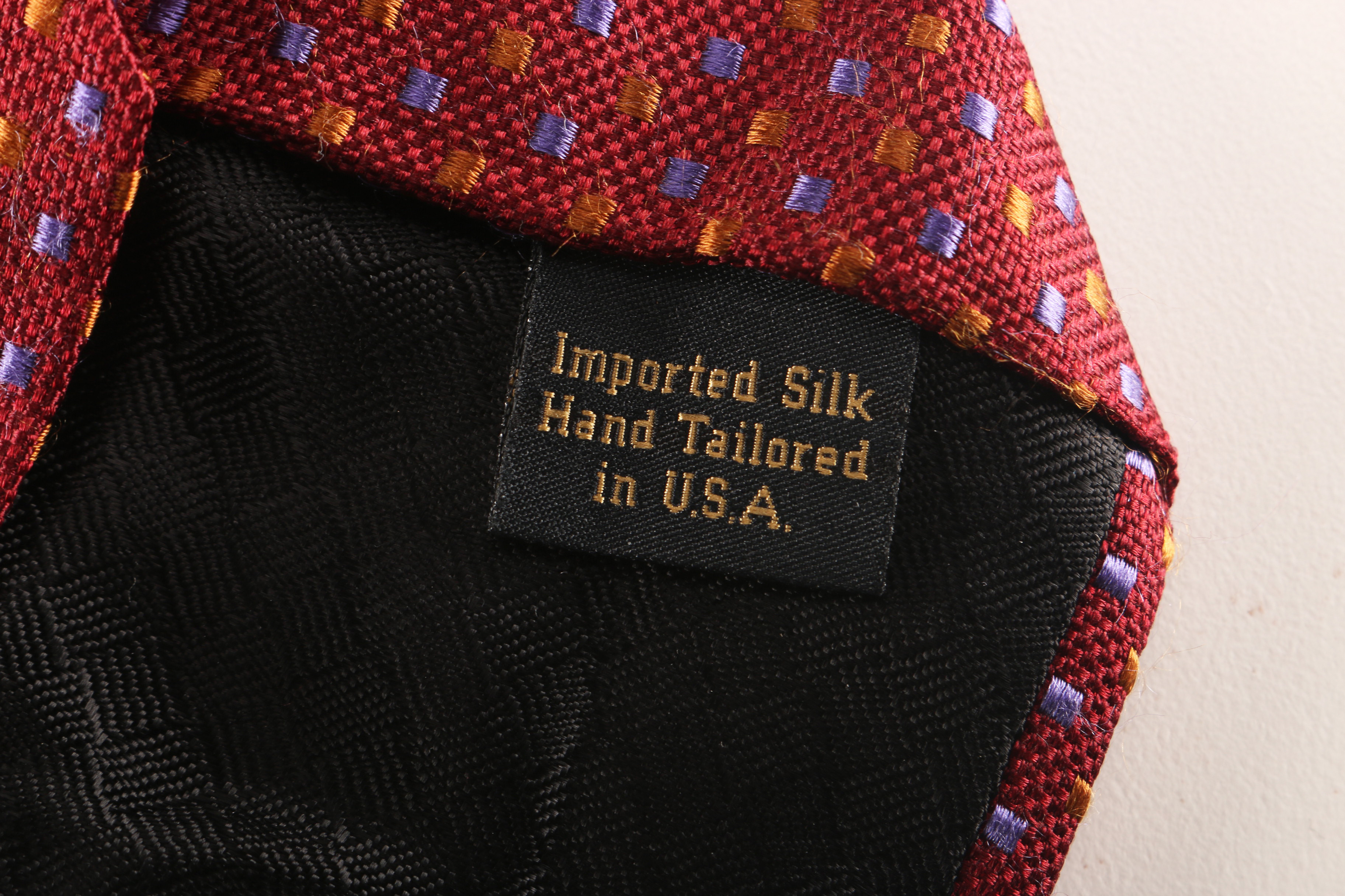 Assortment of Neckties Including Oscar De La Renta