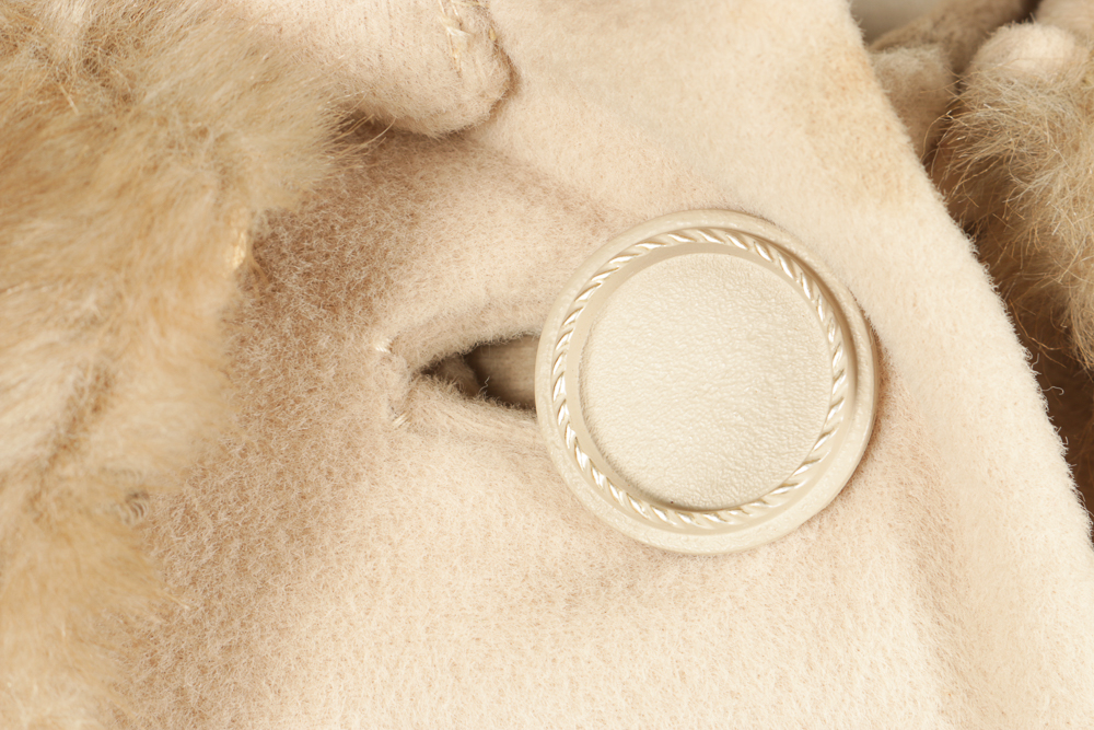 Vintage Duster Coat with Fur Collar