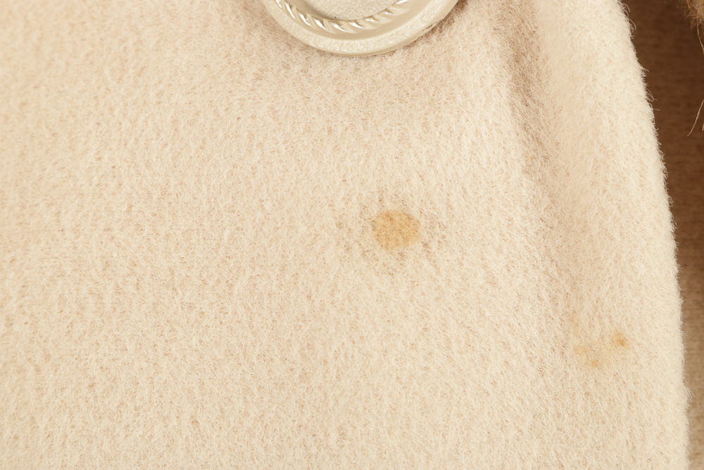 Vintage Duster Coat with Fur Collar