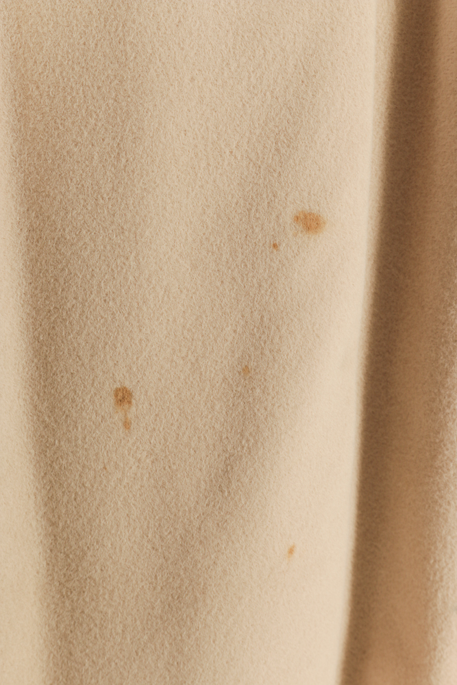 Vintage Duster Coat with Fur Collar