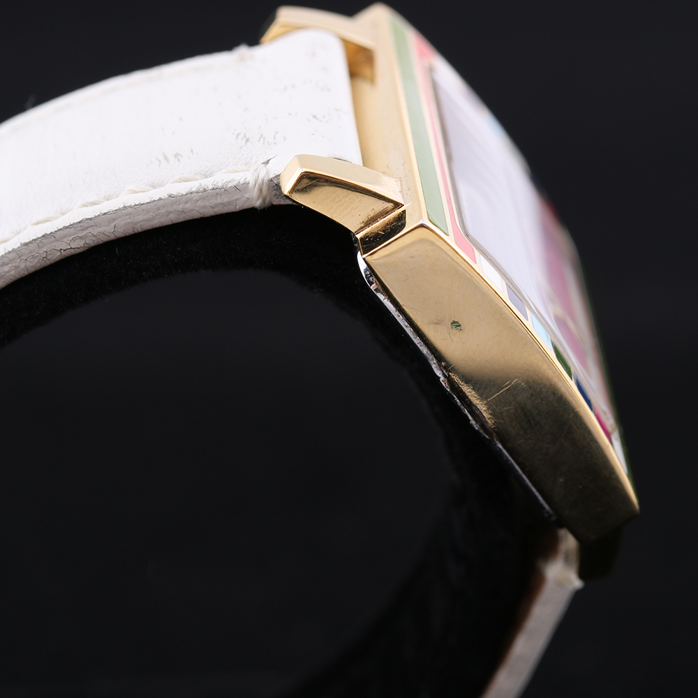 Coach White and Gold Tone Watch