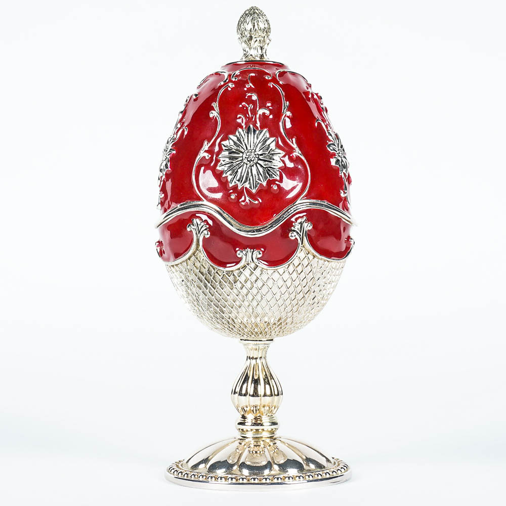 2002 Wallace Silversmiths Musical Nativity Egg