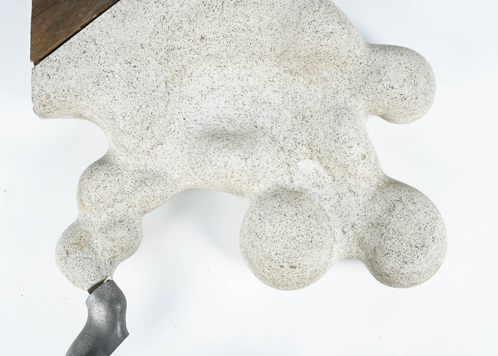 Modern Concrete and Wood Wall Décor