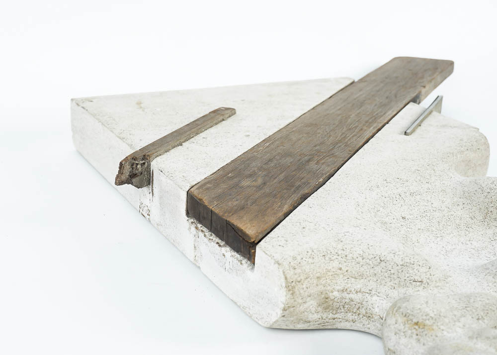 Modern Concrete and Wood Wall Décor