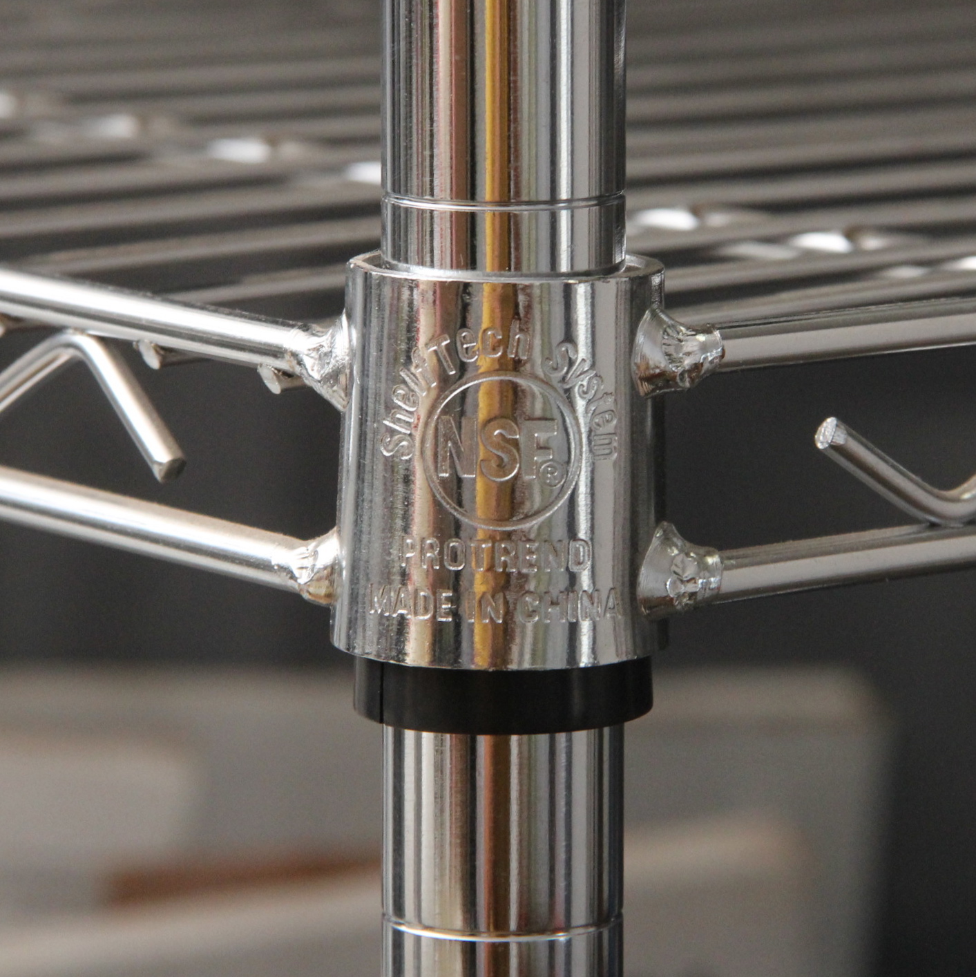 Chrome Shelf Tech System Metal Shelving Unit