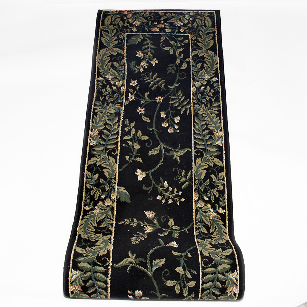 Matching Floral Accent Rug and Hallway Runner