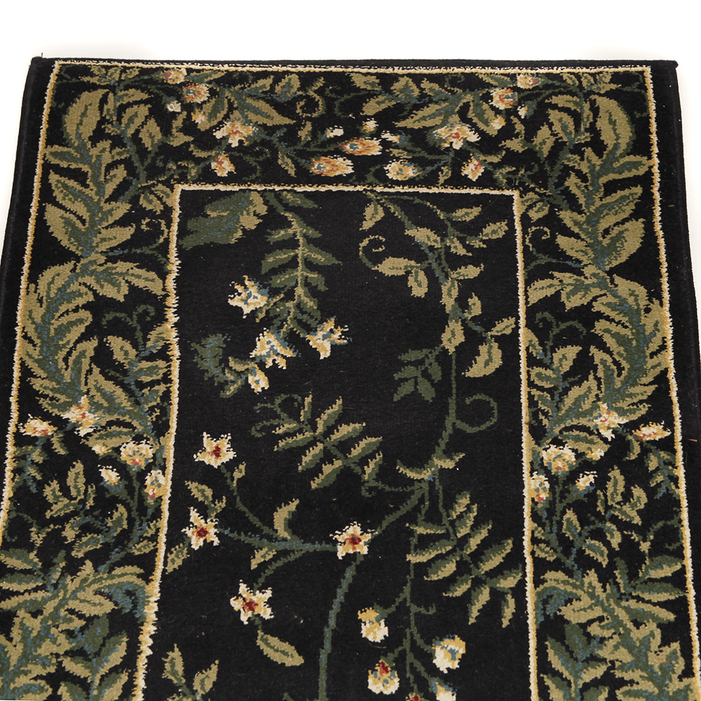 Matching Floral Accent Rug and Hallway Runner