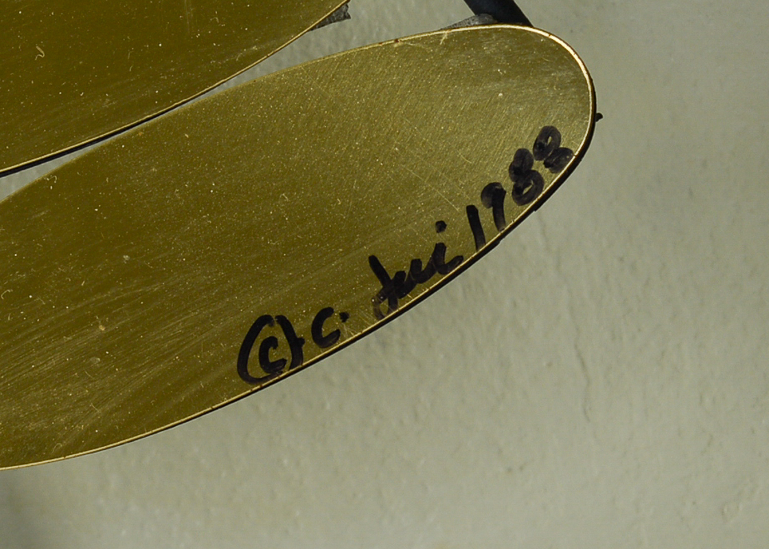 Original Signed Curtis Jere Musical Notes Sculpture