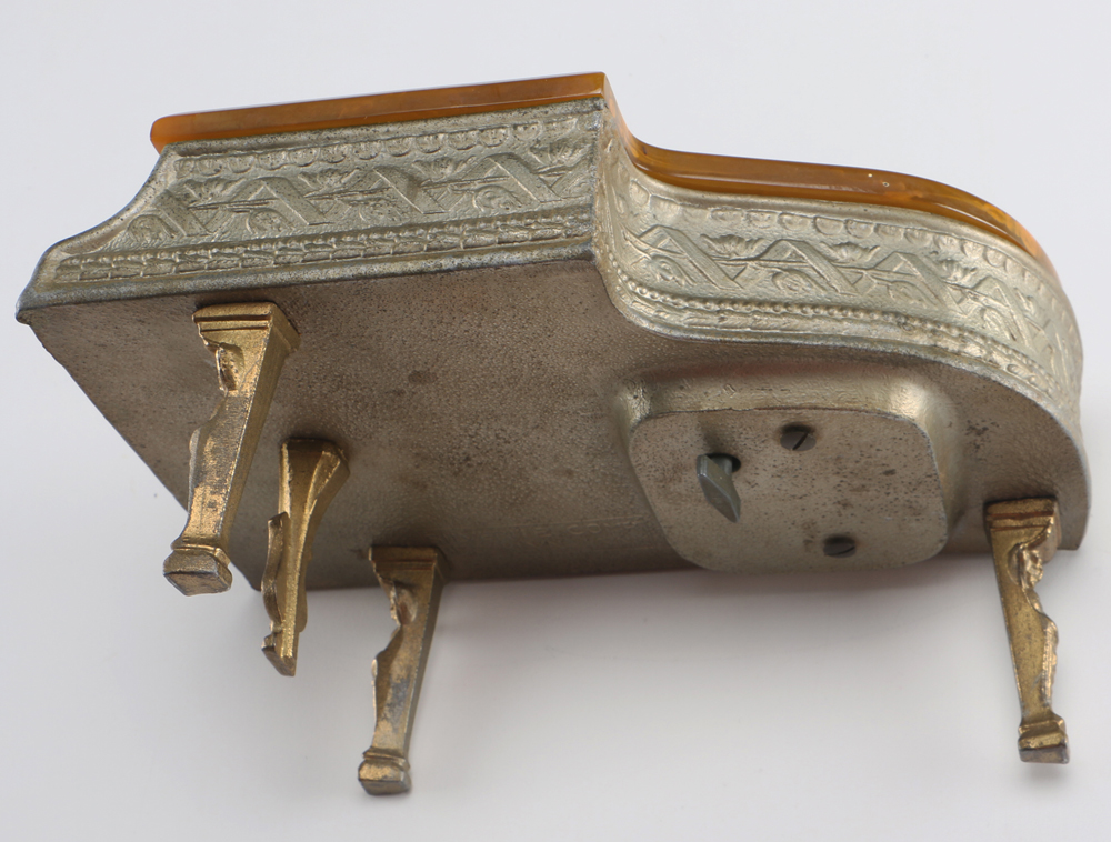 Piano Music Box With Bakelite Lid