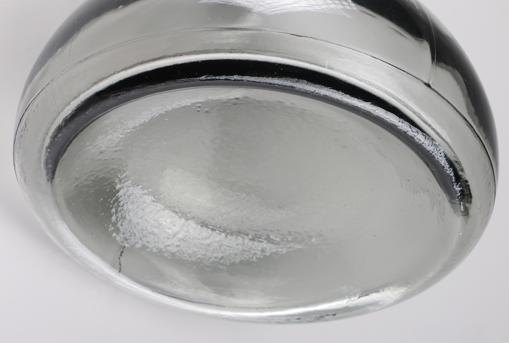 Pair Of Green Glass Decanters