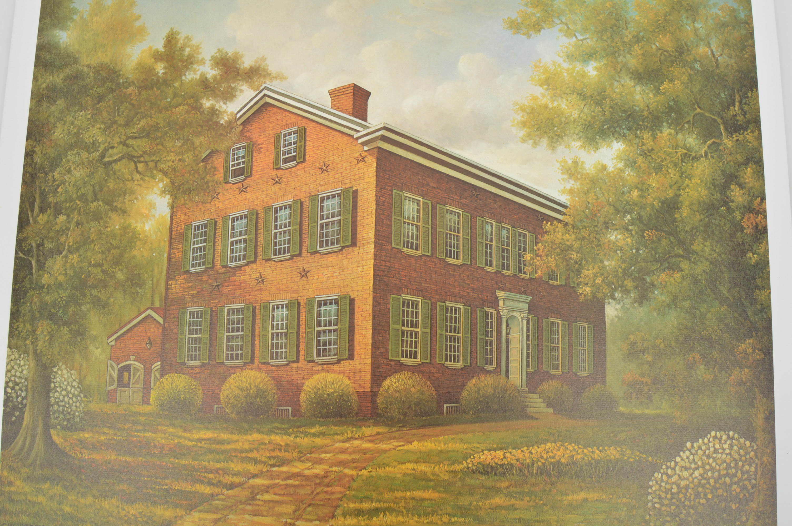 Signed "Old Kentucky Home" Print by C. W. Vittitow