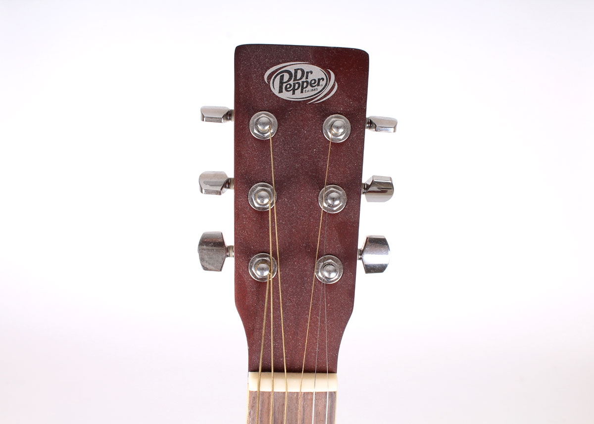 Dreadnought Style Acoustic Guitar With Dr. Pepper Logo