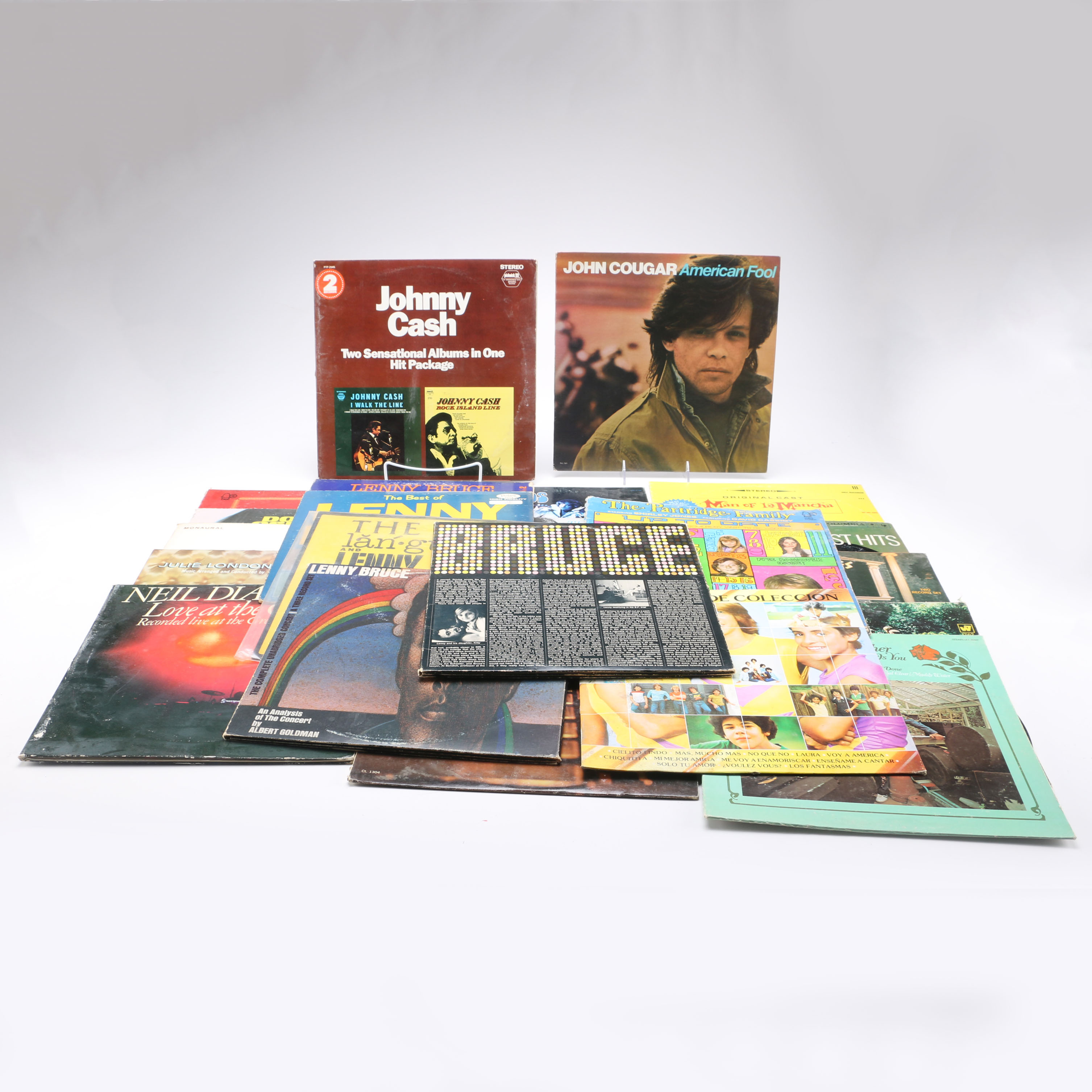 Five Lenny Bruce LPs With Other Rock, Pop and Vocalist Records