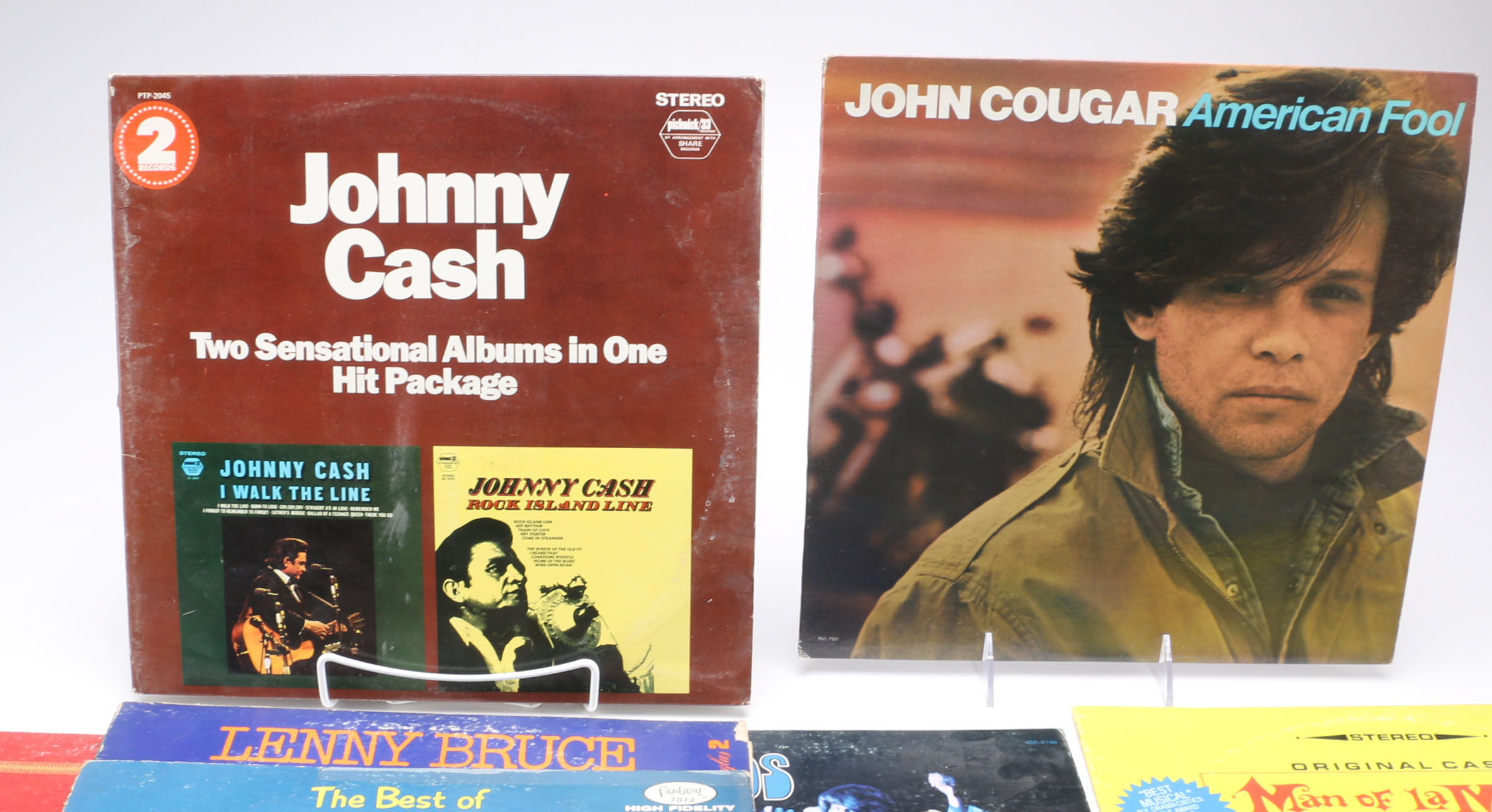 Five Lenny Bruce LPs With Other Rock, Pop and Vocalist Records