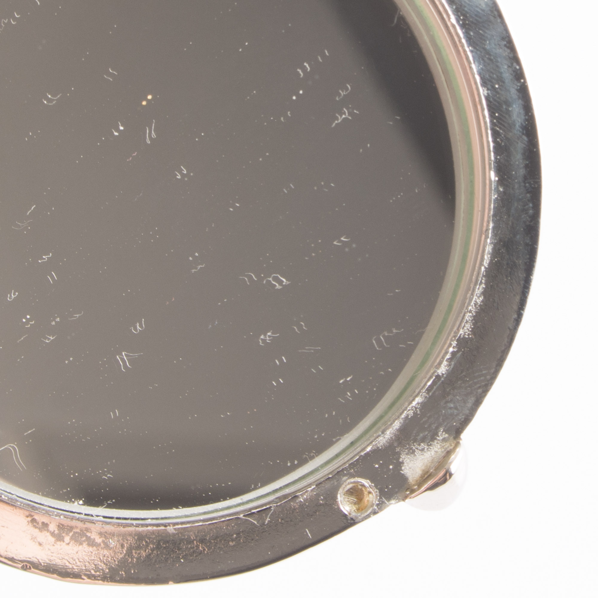 Victorian Style Silver Plated Compact