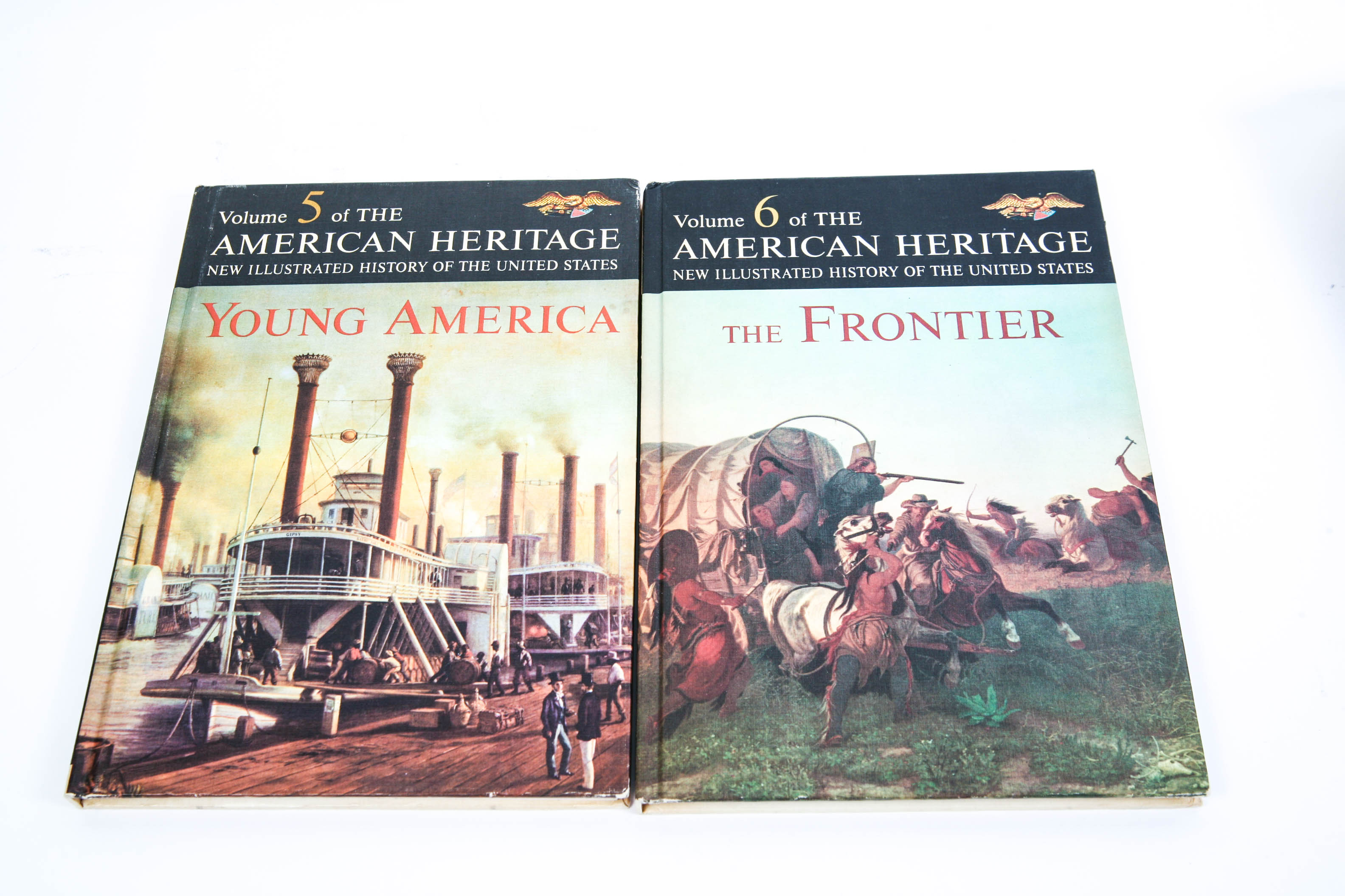 Volumes 1-8 of American Heritage from Dell Publishing