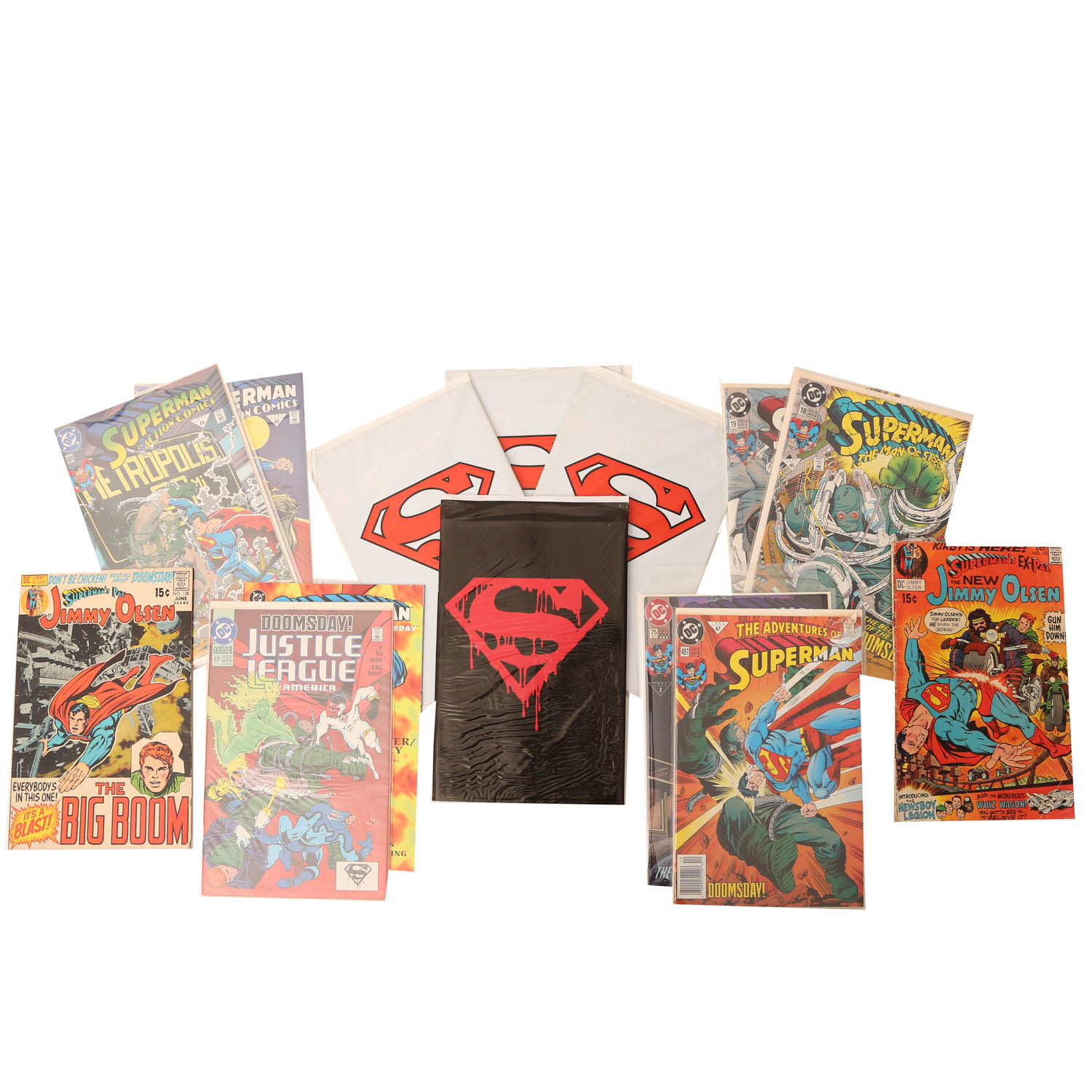 Assortment of Death of Superman Comic Books