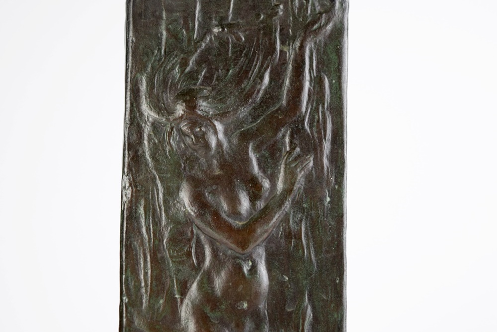 A Spectacular Kozaburo Takeishi (1879-1964) Bronze Mermaid Vase, Signed