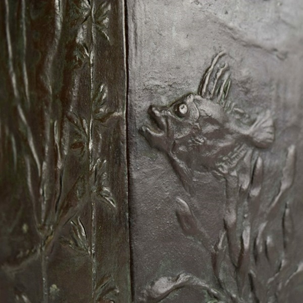 A Spectacular Kozaburo Takeishi (1879-1964) Bronze Mermaid Vase, Signed