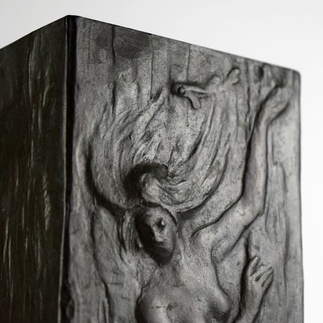 A Spectacular Kozaburo Takeishi (1879-1964) Bronze Mermaid Vase, Signed