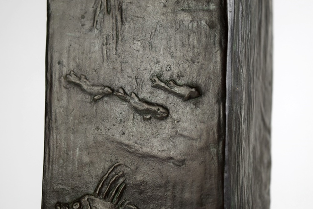 A Spectacular Kozaburo Takeishi (1879-1964) Bronze Mermaid Vase, Signed