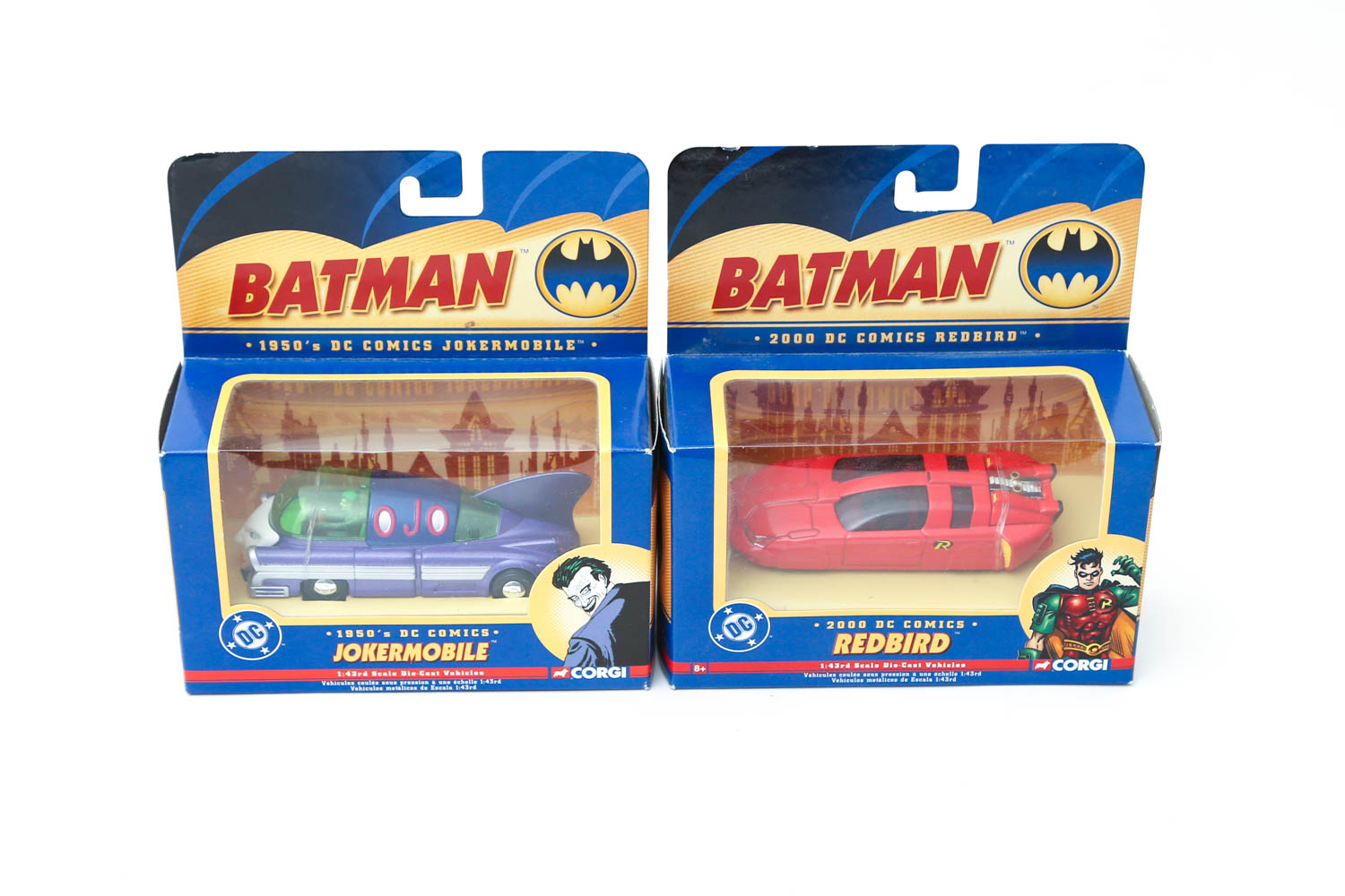 Grouping of Vintage Diecast Corgi  Batman Batmobile Model Cars