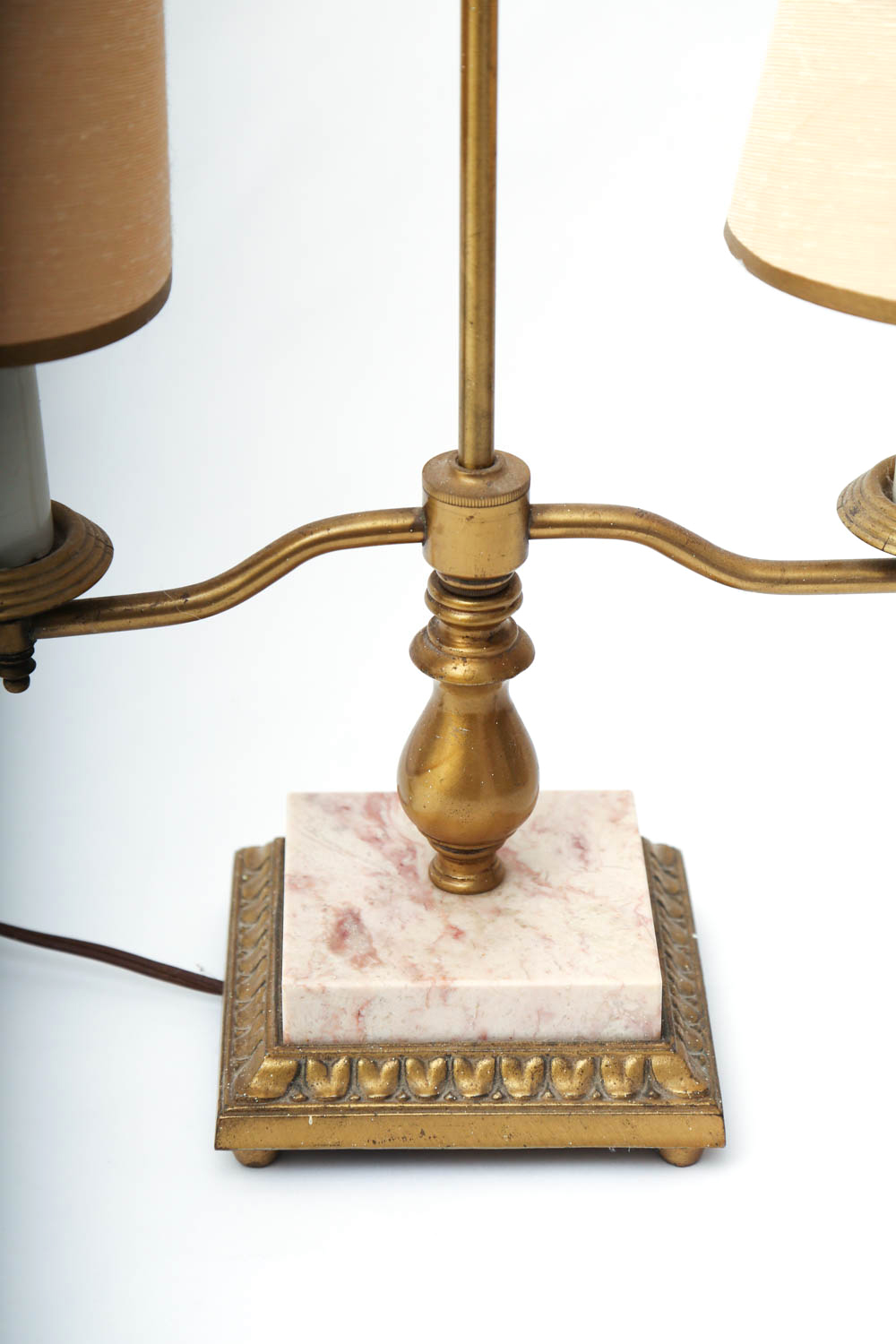 Vintage Brass and Marble Desk Lamp