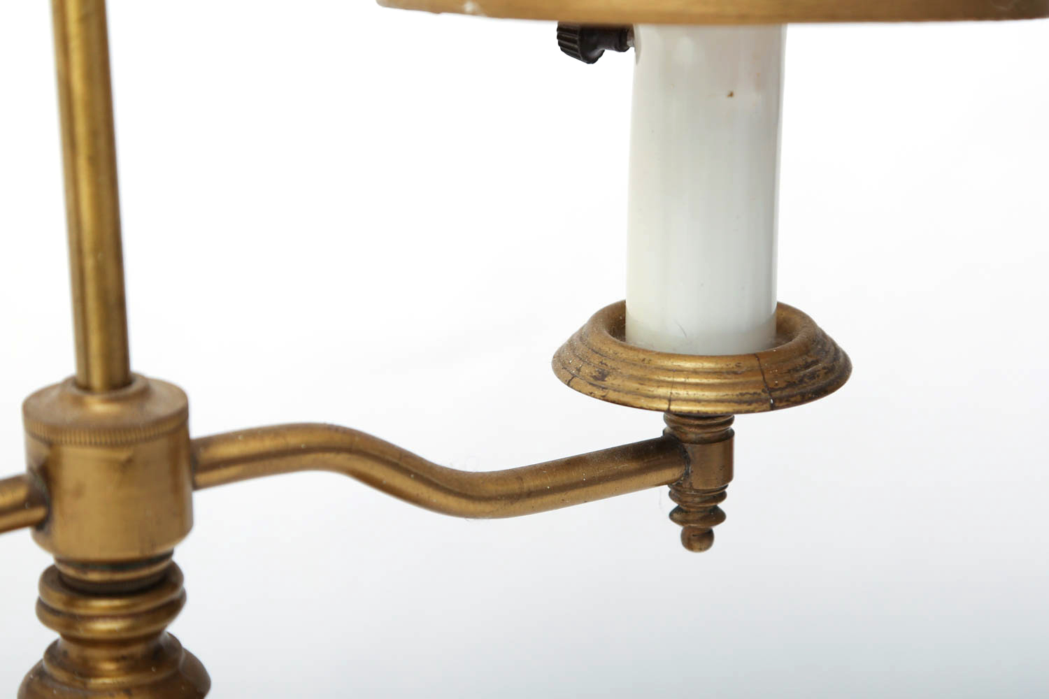 Vintage Brass and Marble Desk Lamp