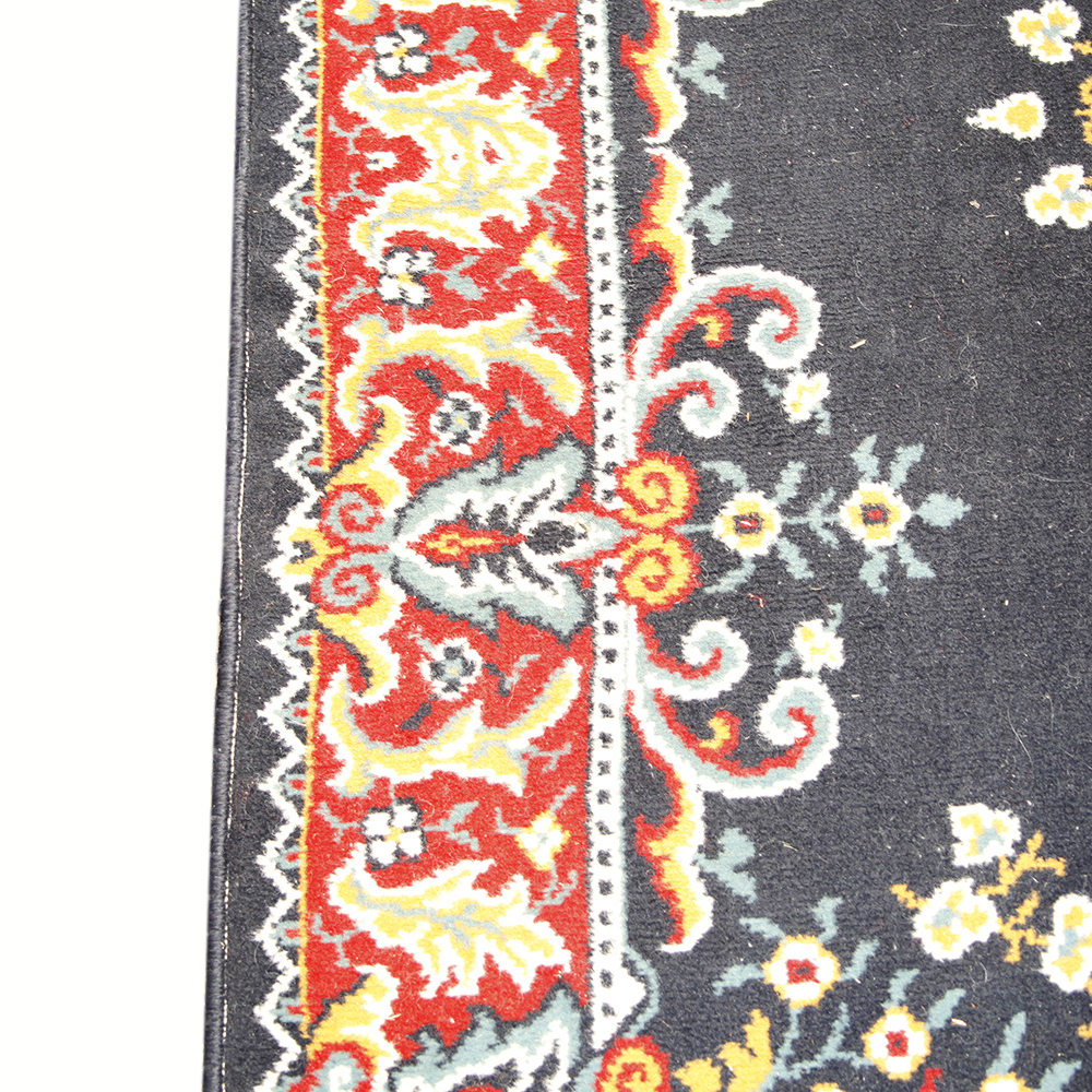 Blue Indoor Wool Area Rug and Matching Runner