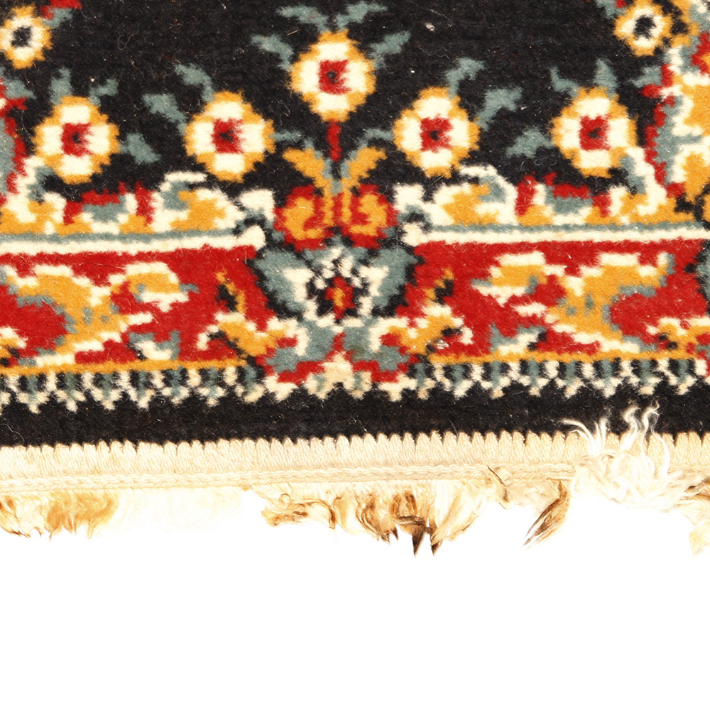 Blue Indoor Wool Area Rug and Matching Runner