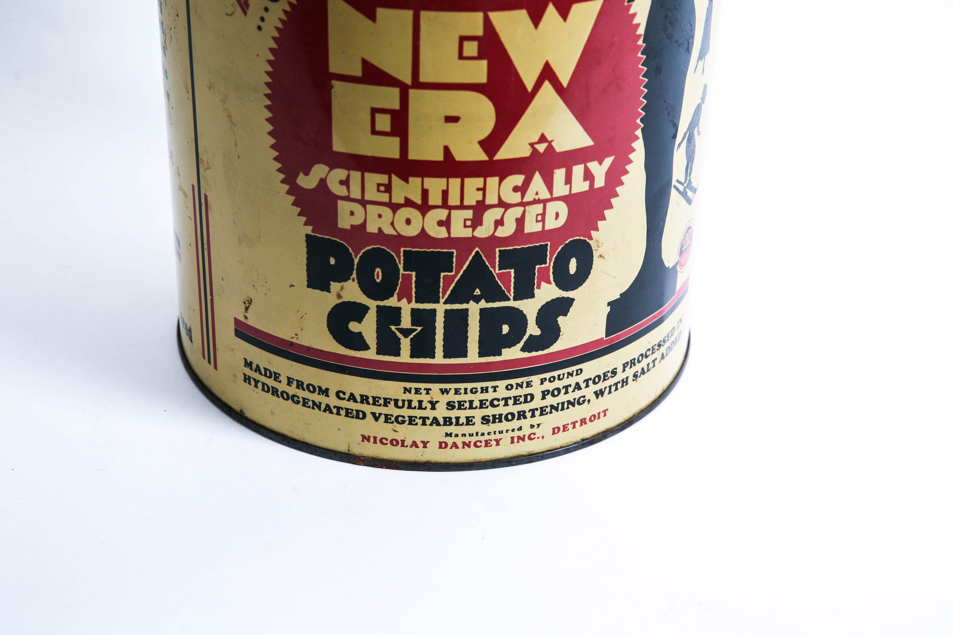 Vintage " New Era"  Potato Chip Canister