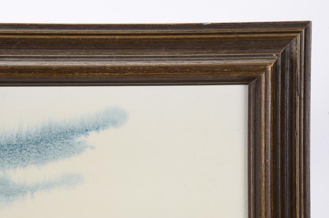 Julie L. Hickcox Acrylic on Board Rural Winter Landscape - WVXU