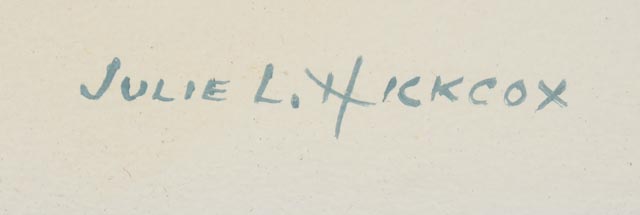 Julie L. Hickcox Acrylic on Board Rural Winter Landscape - WVXU