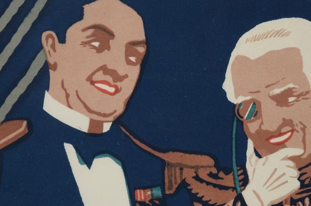 Gilbert & Sullivan 1878 Opera Poster "H.M.S. Pinafore" - WVXU