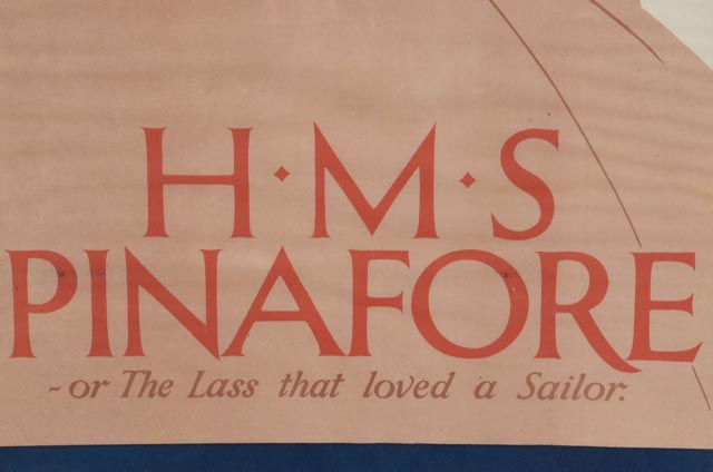 Gilbert & Sullivan 1878 Opera Poster "H.M.S. Pinafore" - WVXU