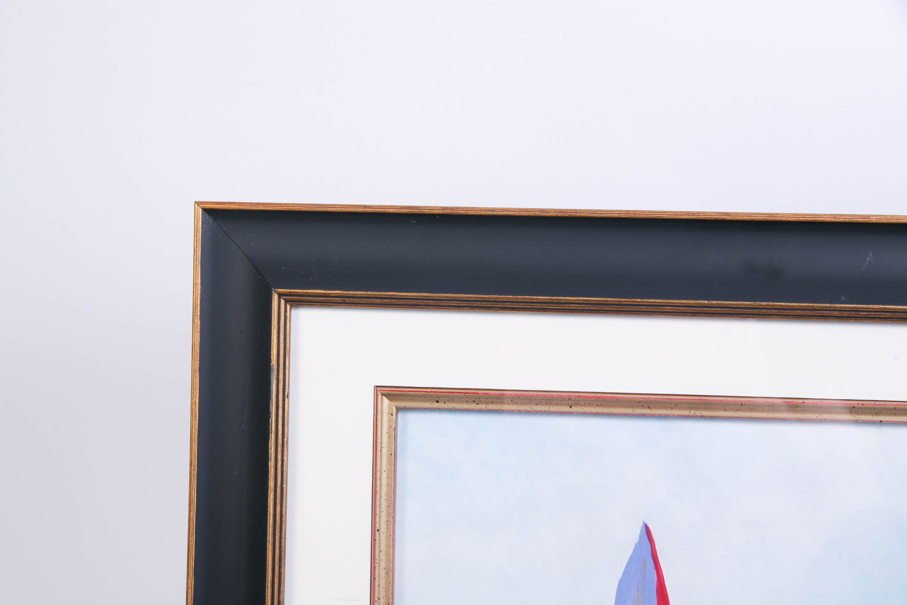 Santos Arellano "Beyond The Sea" Gouache Painting