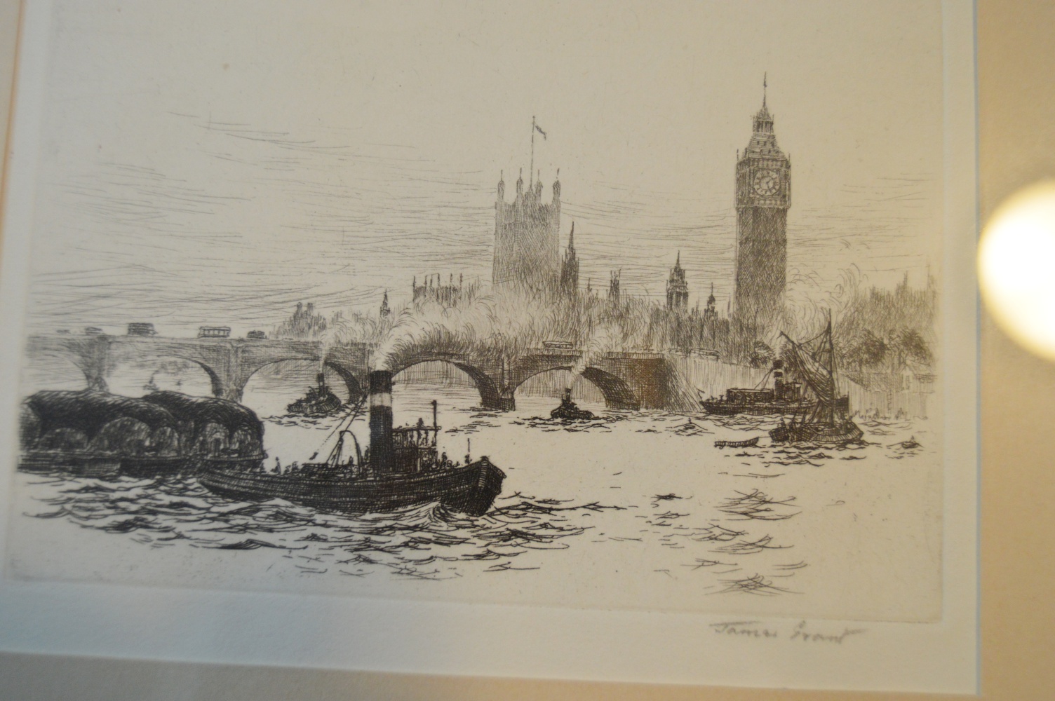 James Grant Etching Titled "London"