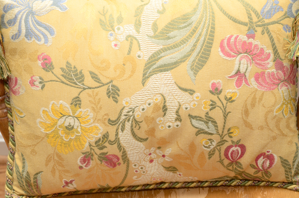 Vintage Colonial Style Spindleback Chair and Pillow