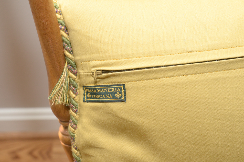 Vintage Colonial Style Spindleback Chair and Pillow