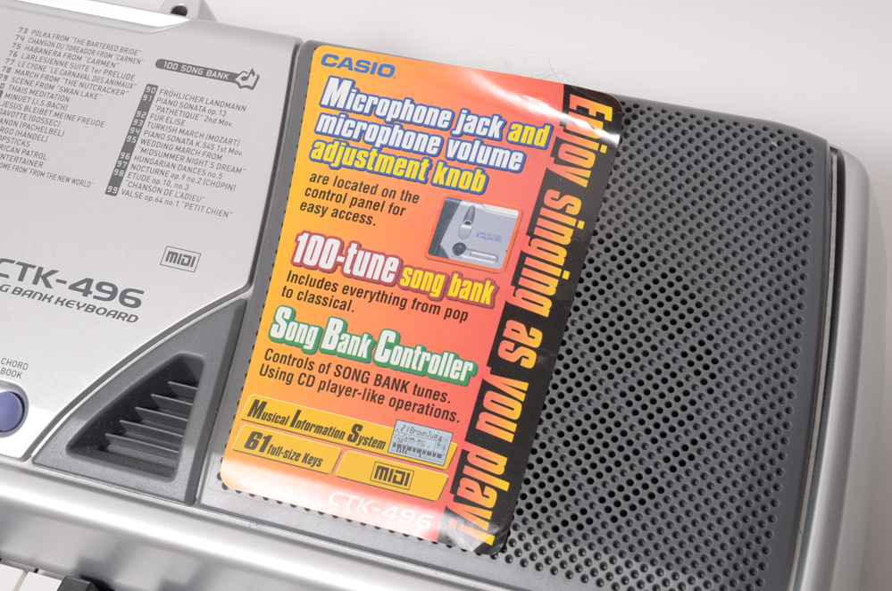 Casio CTK-496 100 Song Bank Keyboard