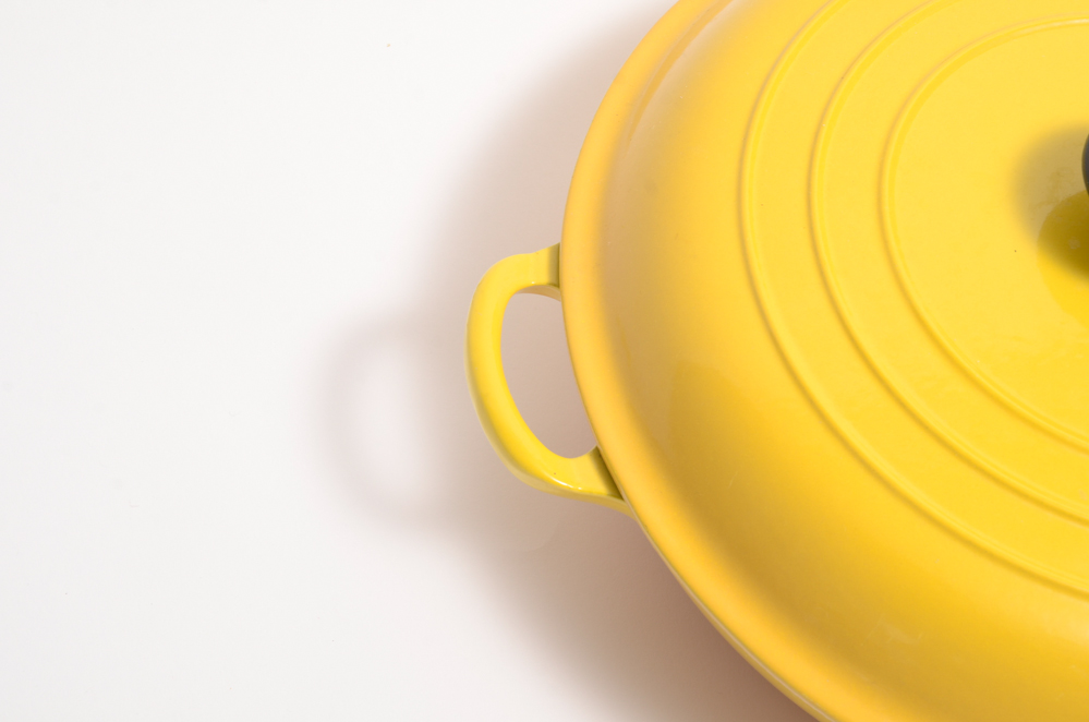 Le Creuset 3.5 Quart Signature Braiser in Soleil Yellow